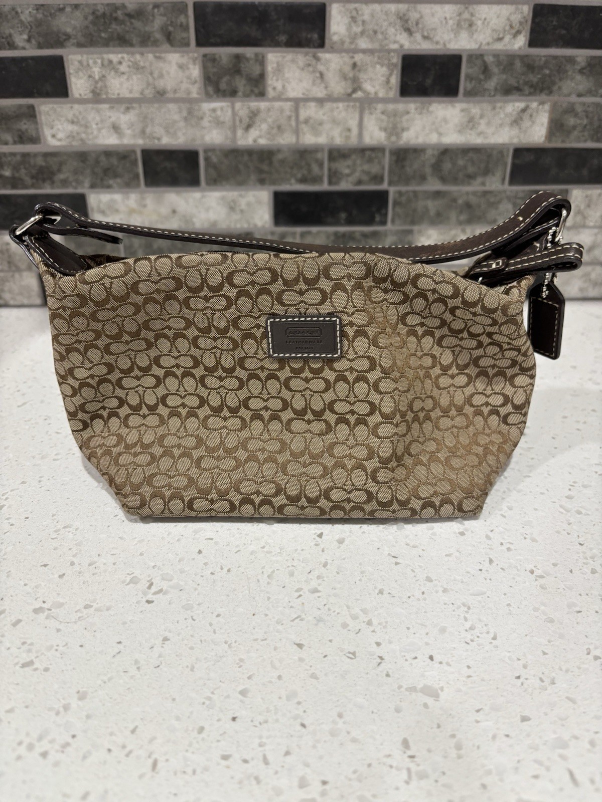Vintage Signature Coach Mini Bag Canvas Mini C Y2K? - Gem