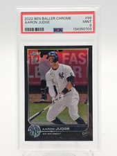 AARON JUDGE 2022 TOPPS CHROME BEN BALLER #99 YANKEES PSA 9 Q7081