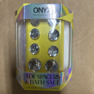 Onyx Daisy Toe Spacers and Milk and Honey Bath Salts Pedicure Set Reusable