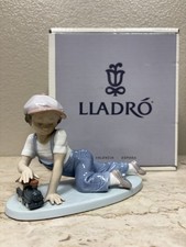 Lladro All Aboard 7619 Boy With His Train Limited Edition With Original Box Cute