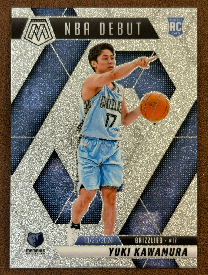 Yuki Kawamura 2024-25 Panini Mosaic NBA Debut SSP Silver Glitter RC #265