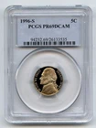 1996-S Jefferson Nickel Proof — photo from another recent sale
