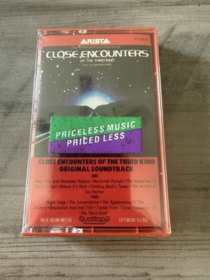 Close Encounters Of The Third Kind Soundtrack Cassette 1977 RARE Red Tape SEALED