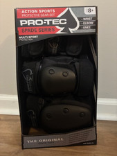 PRO-TEC Wrist Elbow Knee Pad Guards Action Sports Protective Gear Set Ages 8