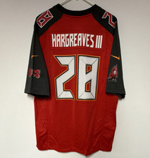 Nike Tampa Bay Buccaneers On Field Hargreaves III #28 Jersey Red Black Size L
