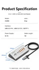 Dual Head Type-C Docking Station, USB 3.2 10Gbps Hub with SD/TF Card Reader
