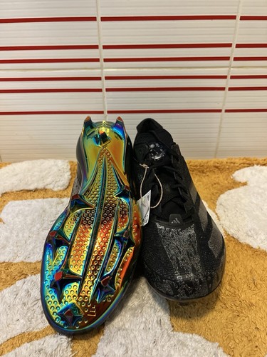 Men 11.5 Adidas Adizero Electric Speed Juice Black Football Cleats IE4414 NEW - Picture 5 of 5