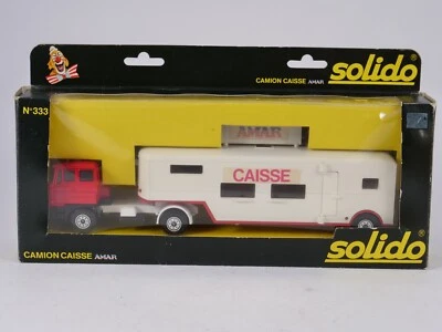 Solido n° 333 camion DAF cirque AMAR caisse neuf 1/50 en boîte - Photo 1/4