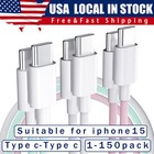 For IPhone 17 16 Pro Max USB-C to USB-C Fast Charger Type C Charging Cable Lot