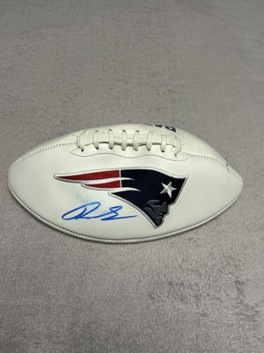 Rhamondre Stevenson z autografem podpisany New England Patriots Piłka nożna BAS Beckett - Zdjęcie 1 z 5