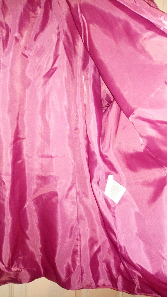 SAMOON GARRY WEBER CRUMPLED DESIGNER WATER REPELLENT PINK BLAZER PLUS SIZE 22UK - Image 3 of 4