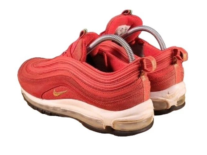 Nike Air Max 97 Sneakers Sz 9.5 QS Olympic Rings Red Gold CI3708-600 Sportswear - Image 2 of 4