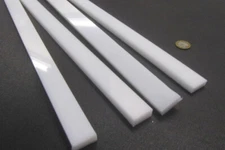 Hdpe White Bar 3/8" (.375") Thick x 1.0" Wide x 24" Long, 4 Units, 8 Ft Total
