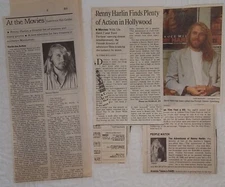 Renny Harlin collection 3 clips 1990 Los Angeles Times; director of Die Hard 2