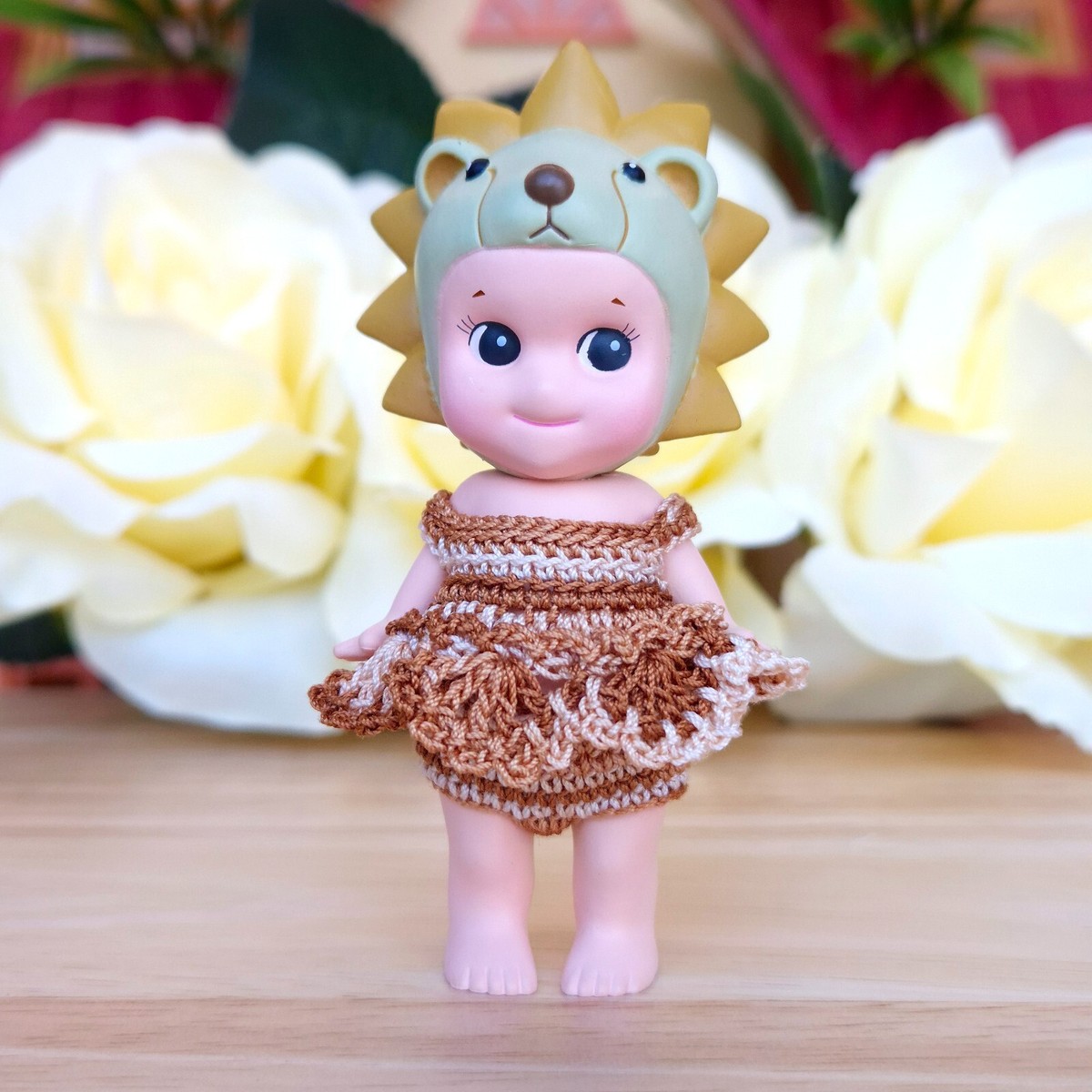 Authentic] 🦁 Lion Sonny Angel Animal Series 2011 🌾 Caramel Mini