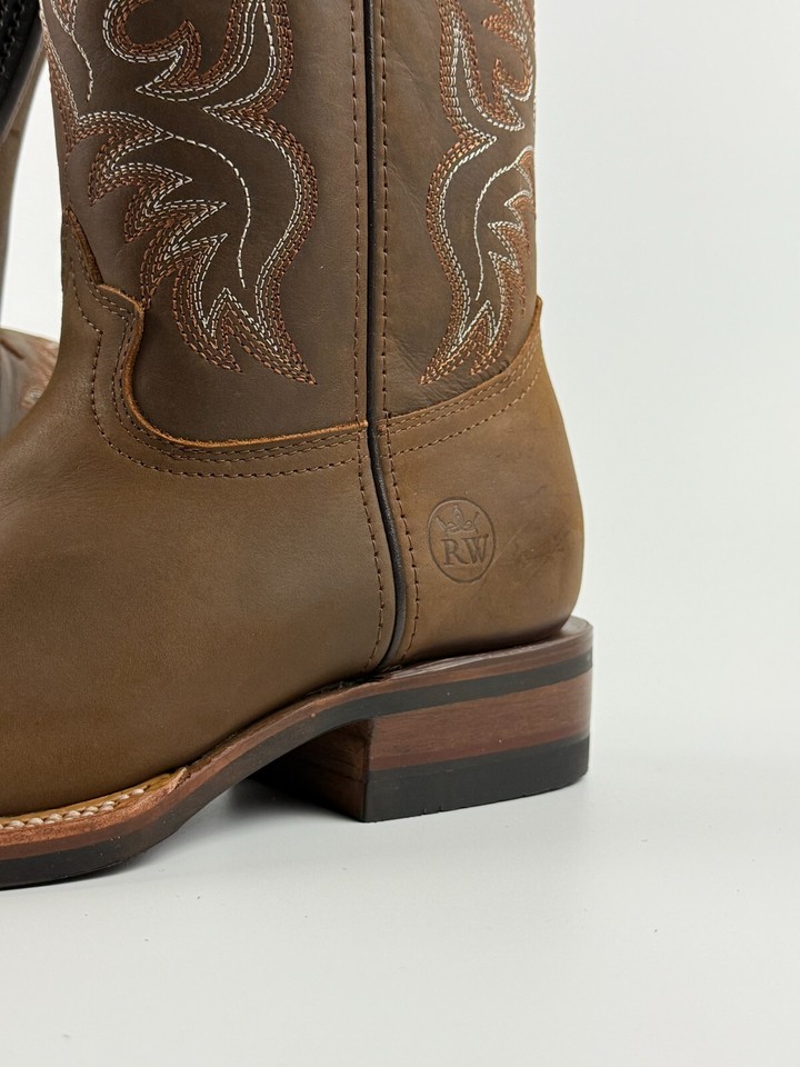 MENS REYWELT COWBOY BOOTS WESTERN BOTAS VAQUERAS CRAZY TAN RANCH ...