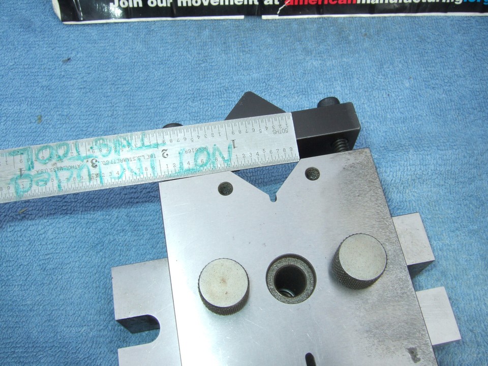 ELTEE Inc. EDM V BLOCK W/CLAMPS USED TOOLMAKER MACHINIST CLEAN VINTAGE ...