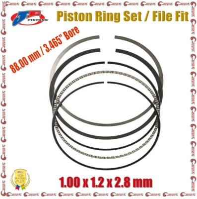 #ad JE 3.465quot; 88.00 mm Bore File Fit Piston Ring Set 1.00 x 1.2 x 2.8 mm JG1004 3465 $172.88