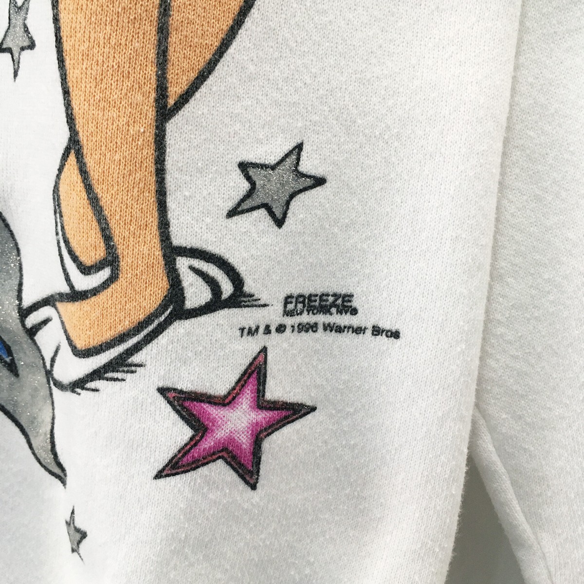 Vintage 1996 Space Jam Lola Bunny Sweatshirt Tune Squad 90s Movie Warner Bros