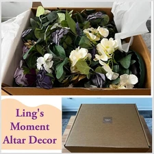 Ling's Moment, Wedding Altar Decor Free-Standing Flower Decor (Lilac & Gold)!