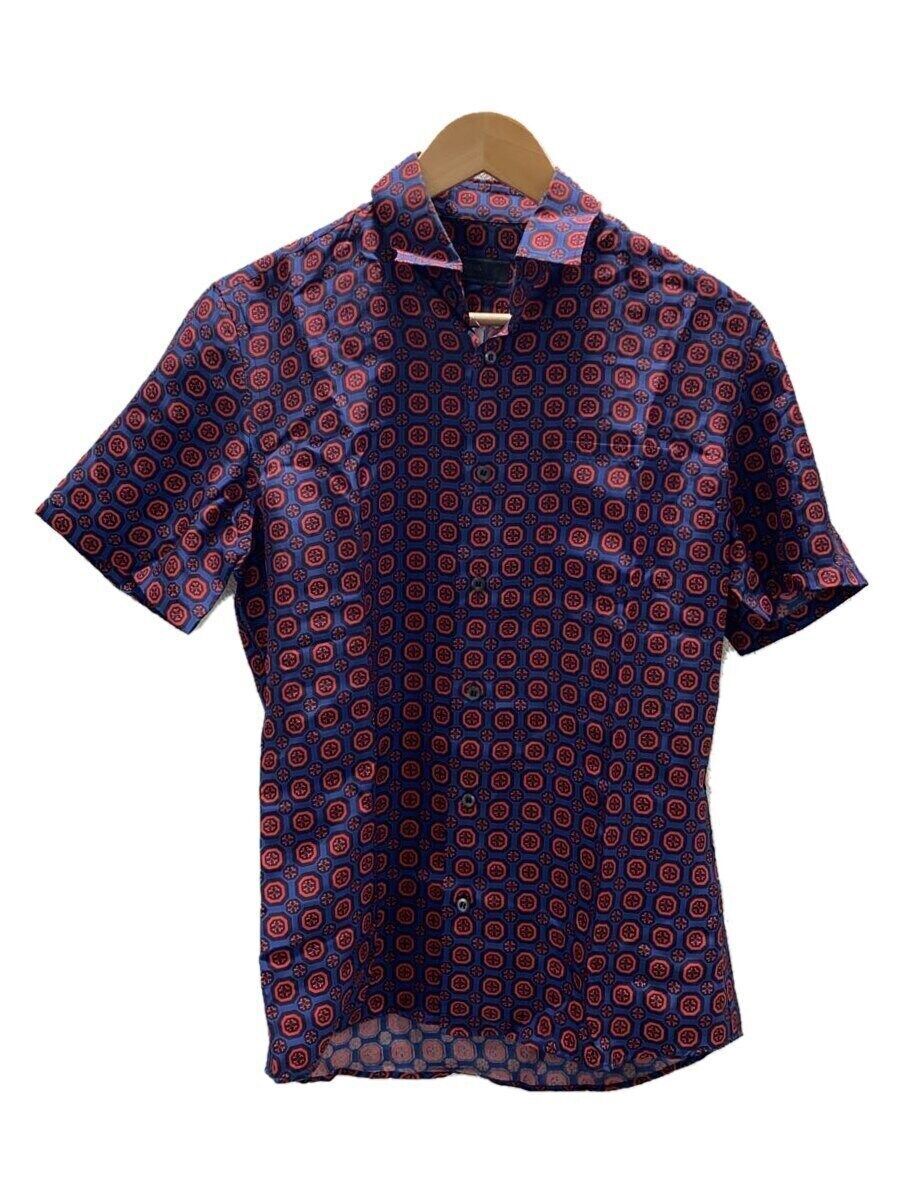 PRADAシャツ38 PRADA 38 SILK Navy SHORT SLEEVE SHIRT Used | eBay