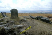 Photo 6x4 Hameldown Beacon Bonehill/SX7277 517 metres above sea level.   c2013
