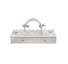 Chain Link Fence 1 5/8" [1 5/8" OD] x 6" Wood to Steel Post Adapters (Pack of 4)