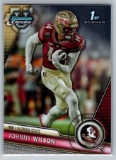 2023 1st Bowman University Chrome Johnny Wilson Florida State Seminoles Eagles