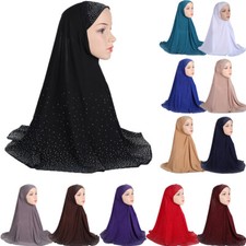Muslim Prayer Hijab Wrap One Piece Amira Women Turban Full Cover Headscarf Islam