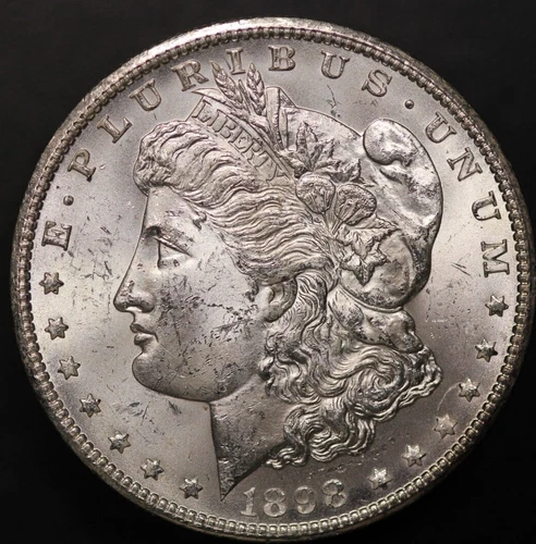 1898 O Morgan Silver Dollar BU Fresh from an original collection-LOT 6614