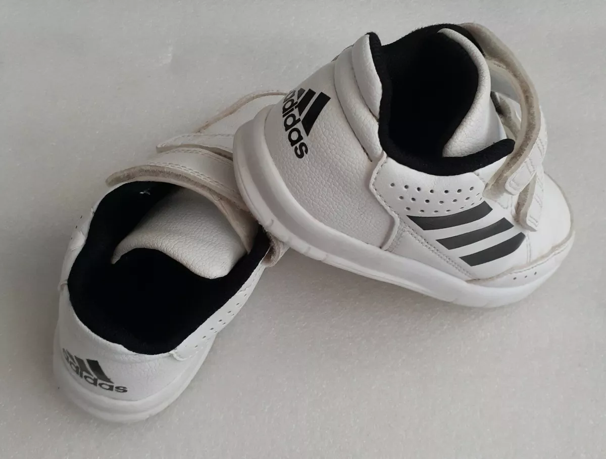 Kids white adidas shoes top