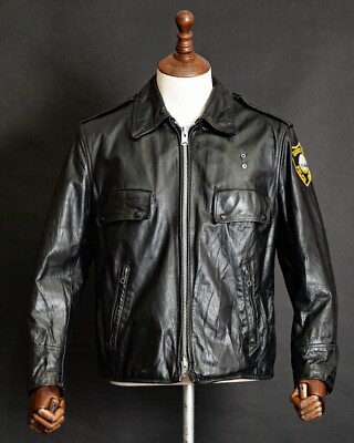 ジャケット・アウター 80s unknown lether jacket talon Vintage Leather Jacket L 80s Talon Zipper Rider Grey Zip - Etsy