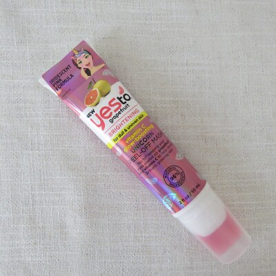Yes to Grapefruit Brightening Vitamin C Glow Boosting Unicorn Peel Off Mask 2 Oz