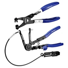 WORKPRO 2-Piece Hose Clamp Pliers Set 27" Flexible Hose Clamp Plier Flat Band