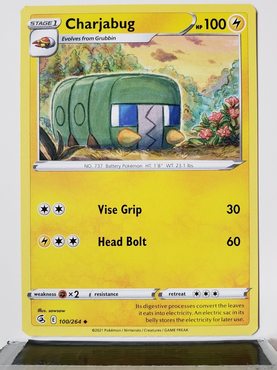 Charjabug 100/264 - NM / M - Fusion Strike Pokemon Card