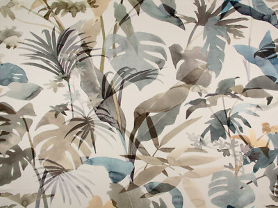 Zimmer + Rohde Tropical Floral Botanical Linen Print Fabric- PARADISO 5.50 yds