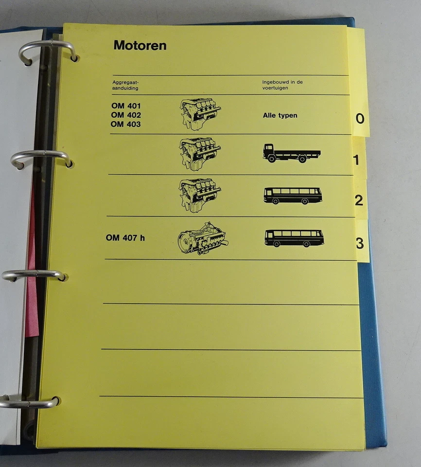 Manual de Instrucciones Mercedes Benz Lkw Motores Om 401/402/403/407 H Van - Imagen 3 de 4