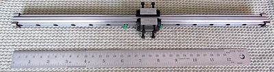 Pair 2 THK Compact Guided Linear Motion Rails RSR12MX 370mm Lot Made in Japan