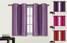 1 SET (D24) WINDOW DRESSING LINED BLACKOUT GROMMET PANEL CURTAIN TREATMENT 