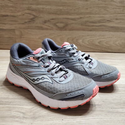 Saucony Womens Sneakers Sz 8 Cohesion 13 Gray Pink Running Shoes S10559-15