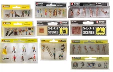 Noch People, Figures, Animals, Sexy Scenes, Lovers In Action HO Scale