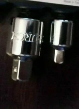 2 Pack 3/8" Drive to 1/4" and 1/2 inch Drive to 3/8 Adapter for Socket wrench