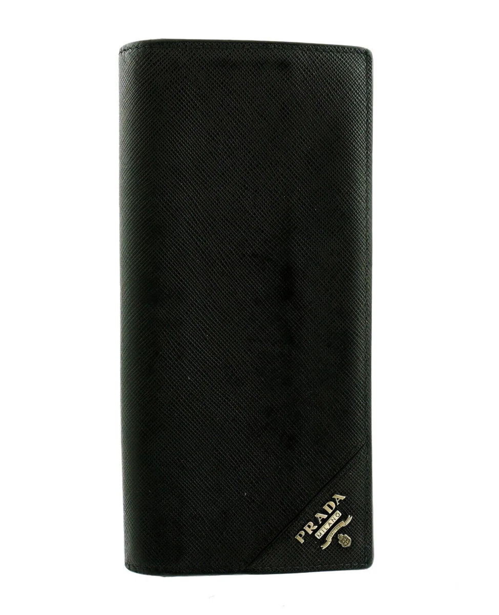 Prada clearance checkbook wallet