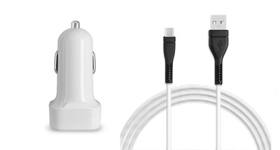 Car Charger+USB Cord for Samsung Galaxy Tab A7 Lite Tablet SM-T220 T225 (2021)