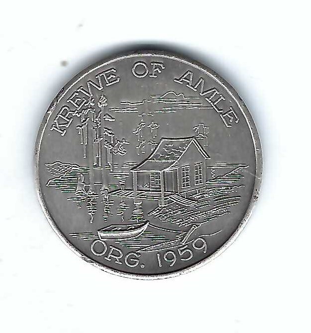 1980 BATTLE DES ALLEMANDS LOUISIANA CIVIL WAR KREWE AMLE SILVER COIN