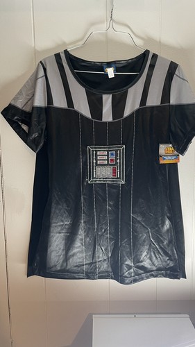 Nuova camicia Disney donna grande/XL Star Wars Darth Vader con mantello staccabile - Foto 3 di 6