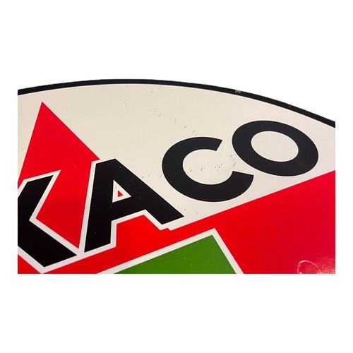 Rare 24” Texaco Gasoline Motor Oil Porcelain Double Sided Sign- Man Cave Garage - Picture 8 of 8