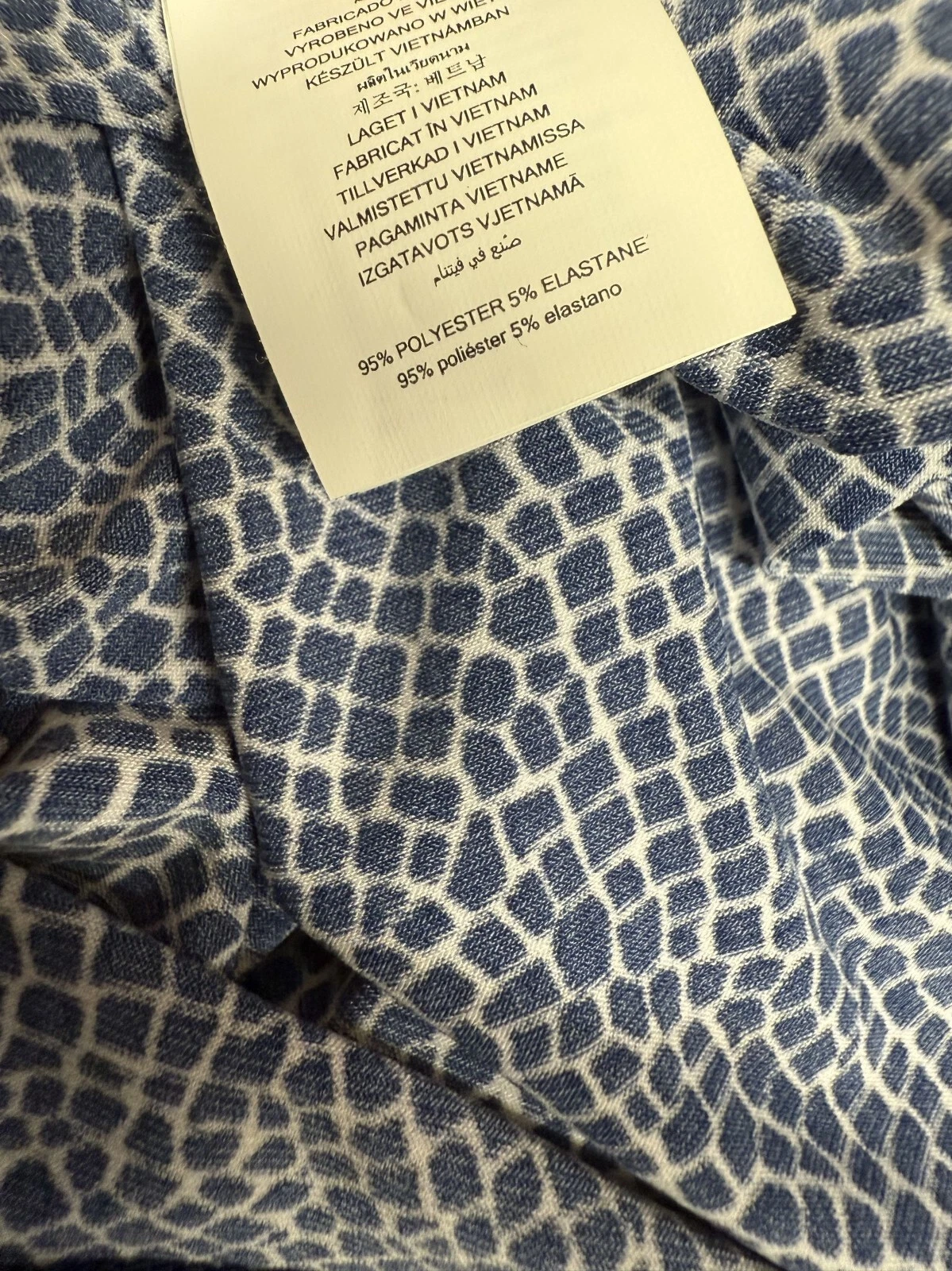 Abito donna smanicato Michael Michael Kors blu navy e bianco catena reggicalze XL