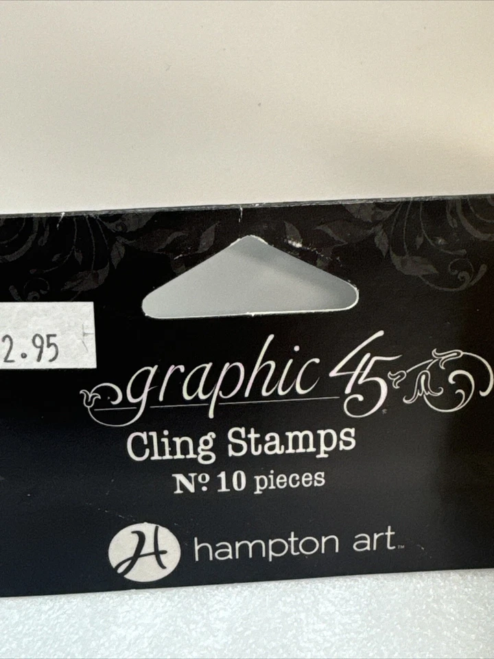 Hampton Art 2015 Графический 45 РЕДКИХ СТРАННОСТЕЙ Набор 2 Хэллоуин 10 Резиновых Штампов Редкий - Изображение 2 из 4