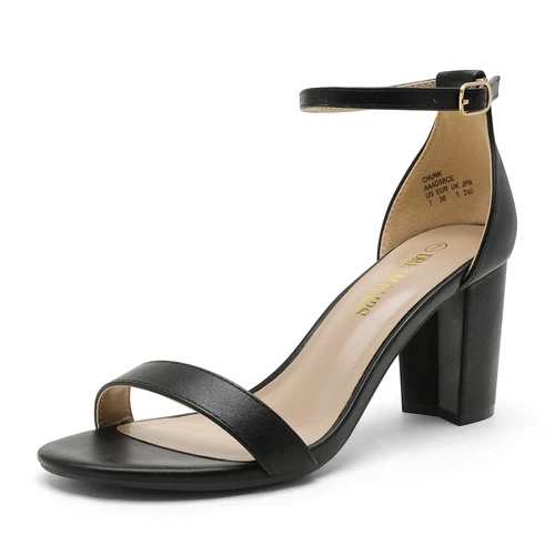Damenschuhe Hochzeitssandalen offene Zehenpartie klobiger niedriger Absatz Party-Sandalen Größe 5-11 - Bild 28 von 63